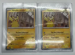 Lot of (2) Pokemon x Natural History Museum Pikachu At The Museum Jumbo Promos - Image 1