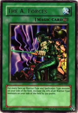 Yugioh The A. Forces LOD-027 Rare Unlimited Edition DMG - Image 1