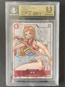 Nami 2022 One Piece Premium Collection Japanese OP01-016 R BGS 9.5 - Image 1