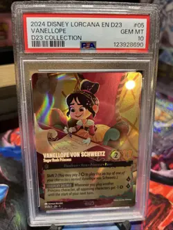 Vanellope Von Schweetz Disney Lorcana 2024 EN D23 Collection English #05 PSA 10 - Image 1