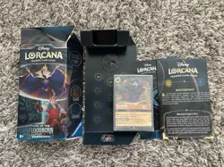 Disney Lorcana Rise of the Floodborn Starter Deck Amber & Sapphire No Booster Pk - Image 1