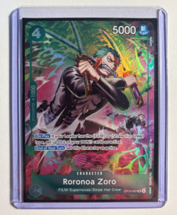 One Piece TCG OP-15/EB04 Roronoa Zoro OP13–037 Treasure Rare - Image 2