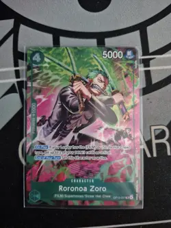 One Piece TCG OP-15/EB04 Roronoa Zoro OP13–037 Treasure Rare - Image 1