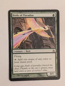 Birds of Paradise MTG Ravnica City of Guilds 153 Rare LP Magic Card EDH Mana - Image 1
