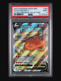 Sword & Shield Promo Cards Holo Charizard V SWSH260 PSA 9 - Image 1