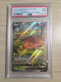 Sword & Shield Promo Cards Holo Charizard V SWSH260 PSA 9 - Image 4