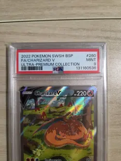 Sword & Shield Promo Cards Holo Charizard V SWSH260 PSA 9 - Image 5