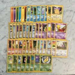 Pokemon Card Lot 1999 WOTC 50 Different Cards All NM, Lots Of Uncommon - Image 1
