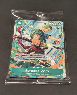 One Piece Tcg Roronoa Zoro 2026 C2E2 Promo Card in hand ready to ship - Image 1
