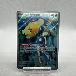Pokemon TCG Misty's Psyduck Destined Rivals 193/182 Illustration Rare Card Mint - Image 1