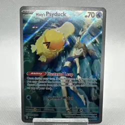 Pokemon TCG Misty's Psyduck Destined Rivals 193/182 Illustration Rare Card Mint - Image 2