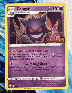 Gengar SWSH241 Lost Origin Prerelease Black Star Promo Pokemon Card NM - Image 1