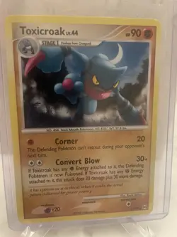Pokemon TCG Toxicroak Holo Rare Card 11/99 Arceus 2009 - NM Pokemon Nintendo - Image 1