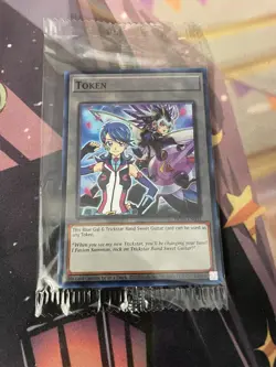YUGIOH - BLUE GAL @ TRICKSTAR BAND SWEET GUITAR TOKEN - SUPER RARE - TKN5 - NM - Image 1