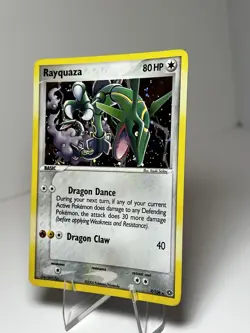 2005 Pokemon TCG Rayquaza EX Emerald Holo Card 9/106 Rare - Image 3
