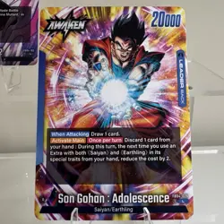 Son Goku FB04 001 Leader Card Dragon Ball Super Ultra Limit Fusion World - Image 4