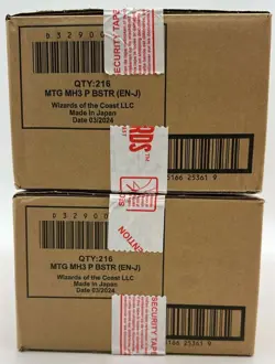 Lot of (2) Magic The Gathering Modern Horizons 3 Play Booster SEALED CASES - Image 1