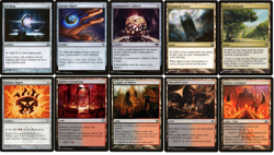 RAKDOS Commander Deck Builder Starter Pack Kit Black/Red MANA Lands Artifacts - Image 1