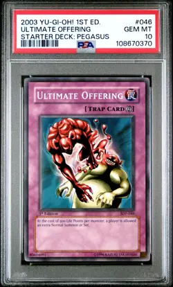 Ultimate Offering Yugioh 2003 SDP-046 Common 1st Edition PSA 10 - Image 1