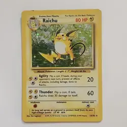 Pokemon TCG: 1999 Base Set Unlimited Raichu 14/102 Holo Rare - Image 2