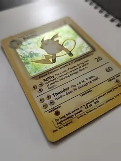 Pokemon TCG: 1999 Base Set Unlimited Raichu 14/102 Holo Rare - Image 3