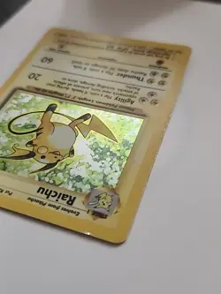 Pokemon TCG: 1999 Base Set Unlimited Raichu 14/102 Holo Rare - Image 5