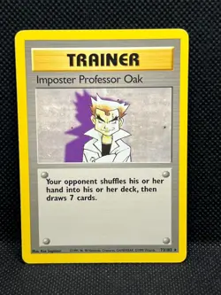 Pokemon Tcg Imposter Professor Oak 73/102 Base Set Non Holo - Image 1