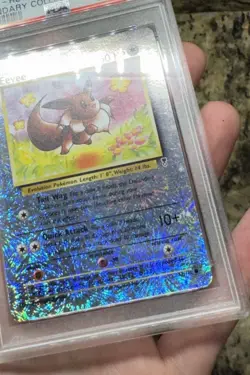 2002 POKEMON LEGENDARY COLLECTION #74 EEVEE REVERSE HOLO FOIL PSA 27 Higher) - Image 3