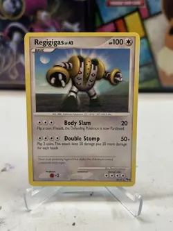 Pokemon TCG Regigigas 4/17 POP Series 9 Promo Regular Rare LP - Image 1