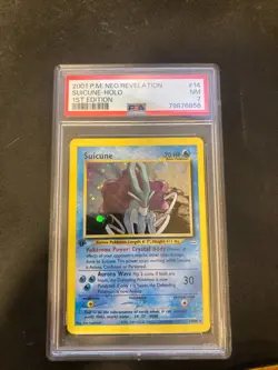 2001 Pokemon Neo Revelation 1st Edition Suicune Holo #14/64 PSA 7 - Image 1