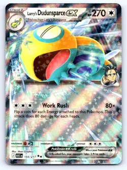 Larry's Dudunsparce ex 164/217 Double Rare ME: Ascended Heroes Pokemon Near Mint - Image 1