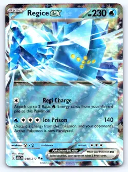 Regice ex 048/217 Double Rare ME: Ascended Heroes Pokemon Near Mint - Image 1