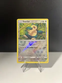 Pokemon TCG Snorlax 50/68 Hidden Fates Rare Reverse Holo - Image 1