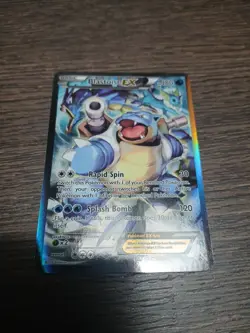 Pokemon TCG Blastoise EX XY122 Full Art Holo Black Star Promo - Image 1
