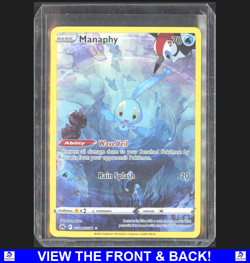 Manaphy 2022 Pokemon Sword & Shield Crown Zenith Holo NM Illustration Rare GG06 - Image 1