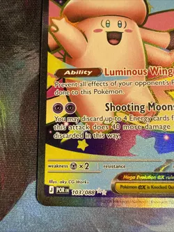 Mega Clefable 103/088 EX Pokemon TCG Perfect Order Full Art Ultra Rare - Image 4