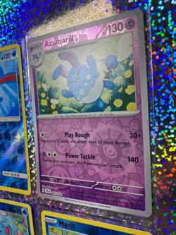 Pokemon TCG Reverse Holo: Burning Shadows 35/147 Azumarill; 058/264 Marll - Image 3
