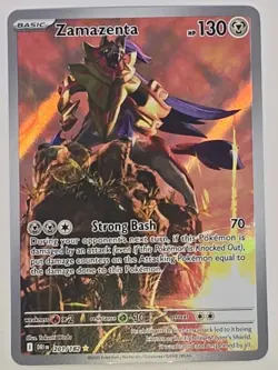 Pokemon TCG Zamazenta 201/182 Destined Rivals Holo 2025 NM - Image 2