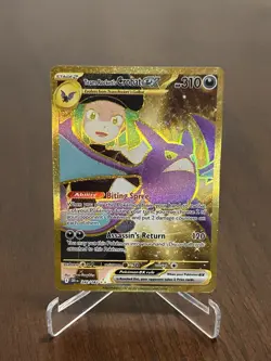 Team Rocket’s Crobat Ex Pokemon Destined Rivals Gold Hyper Rare 242/182 - Image 1