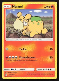 2019 Sun & Moon - Unified Minds Numel Basic/Common #23 - Image 1