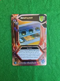 Sewing Kit" item card from the Bleach: Soul Resurreccion Trading Card Game (TCG) - Image 1