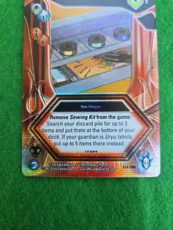 Sewing Kit" item card from the Bleach: Soul Resurreccion Trading Card Game (TCG) - Image 4
