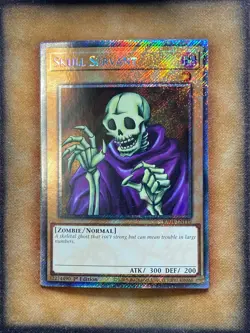 Yugioh Skull Servant RA04-EN110 Platinum Secret Rare 1st Ed NM - Image 1