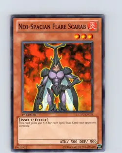 Yu-Gi-Oh TCG Neo-Spacian Flare Scarab LCGX-EN018 1st Edition Common Card NM - Image 1