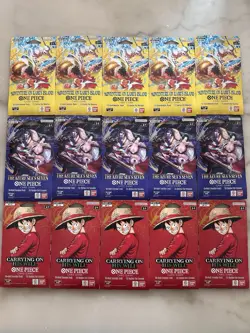 One Piece TCG Sleeved Booster Lot (x15) Sealed - Image 1