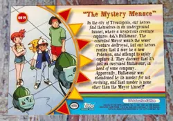OR19 The Mystery Menace Topps TV Animation Series Pokemon Card 2000 - Image 2