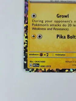 Pokemon Card Pikachu 006/015 McDonald's 2023 Holo US - Image 5