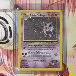 Pokemon TCG Sabrina's Gengar Gym Challenge Holo Rare 14/132 Unlimited 80 HP Card - Image 1