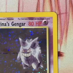 Pokemon TCG Sabrina's Gengar Gym Challenge Holo Rare 14/132 Unlimited 80 HP Card - Image 5