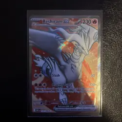 Pokemon TCG Reshiram EX 158/086 Rare White Flare Scarlet Violet Holo Card - Image 1